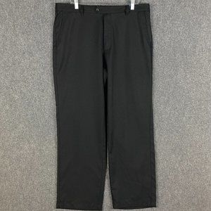 TourMax Golf Pants Men's 38/32 100% Polyester Black Chino Adults